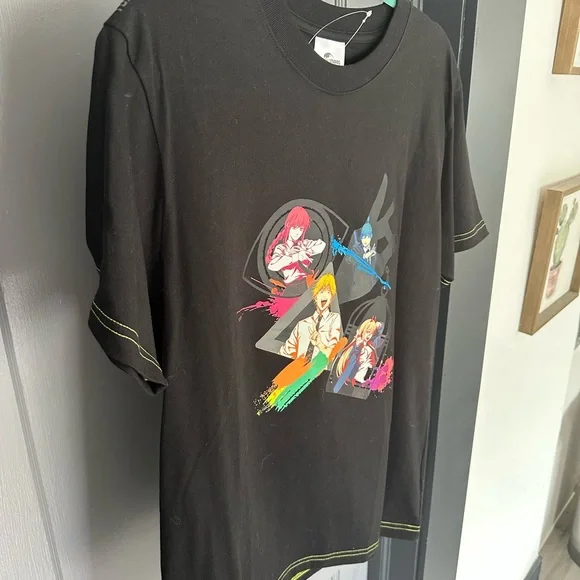 NWT Chainsaw Man Anime T-Shirt from Universal Studios Japan - Unisex M Black - Picture 5 of 10